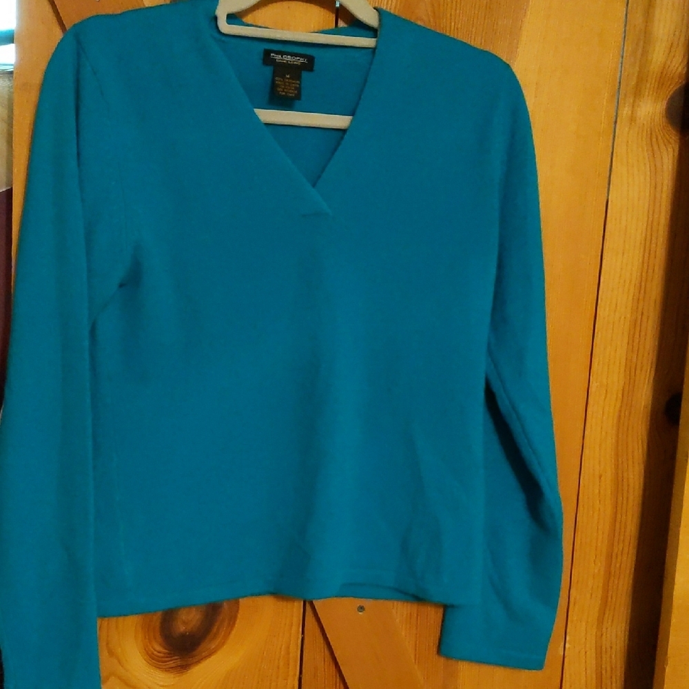 Blue V-Neck Sweater